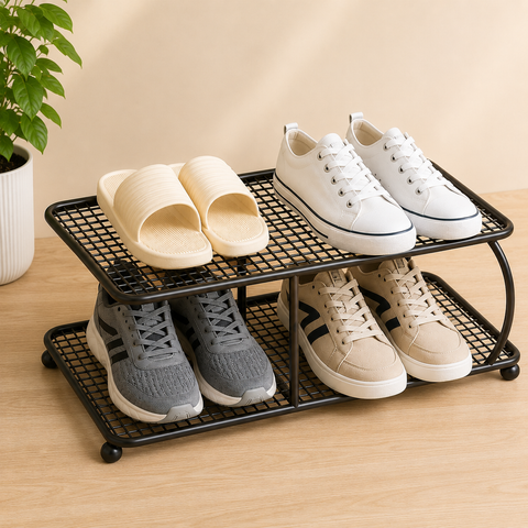 Space-Saving Shoe Stand