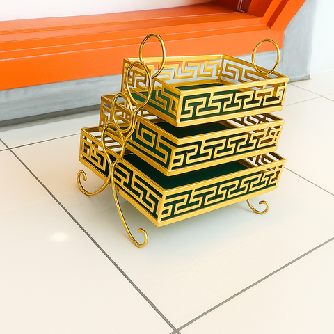 Majestic Gold Serving Platters