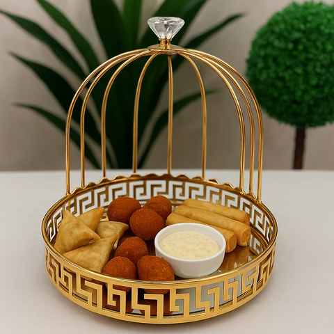 Luxury Golden Makeup Organizer