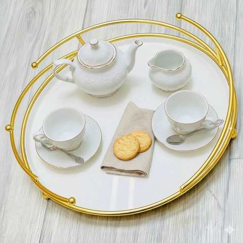 Golden Vein Decor Tray