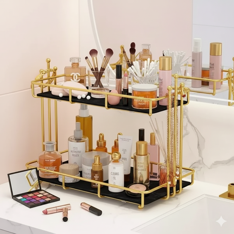Iron Cosmetics Storage Rack
