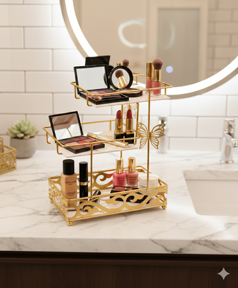 3 layer square shaped butterfly Charm Multi Purpose rack