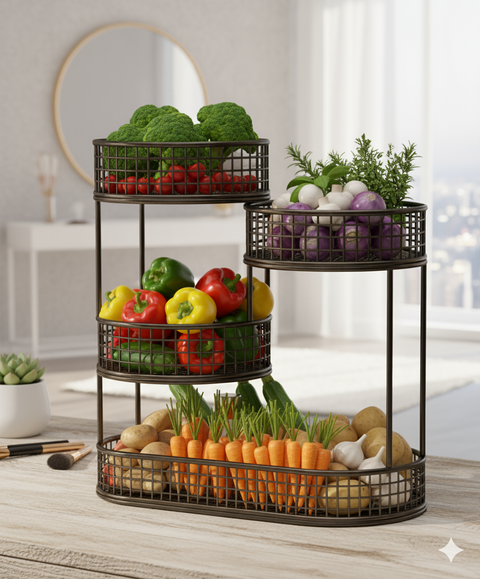Multipurpose Fruit Basket & vegetable storage rack