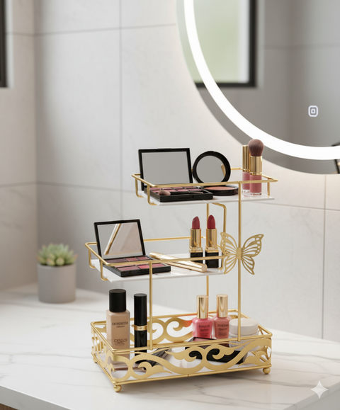 3 layer square shaped butterfly Charm Multi Purpose rack