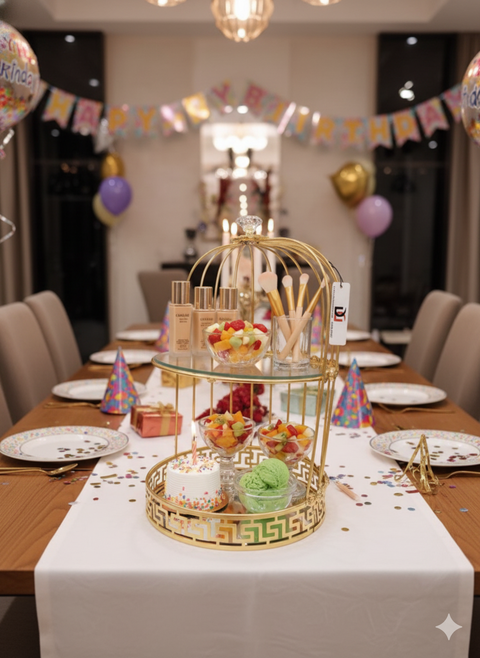 Luxe Metal Beauty Caddy