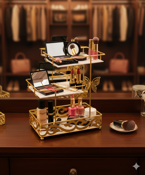 3 layer square shaped butterfly Charm Multi Purpose rack