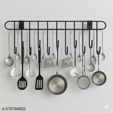 Wall-Mounted Multipurpose Kitchen Utensil Rack
