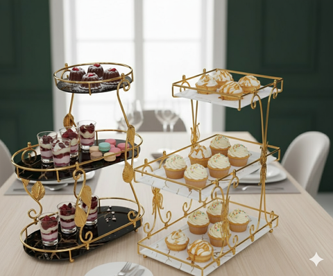 square and round shaped Multi Purpose rack