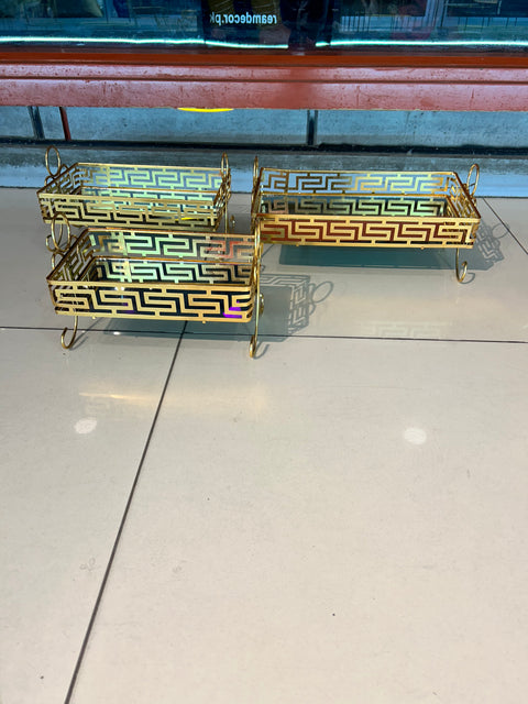 Majestic Gold Serving Platters