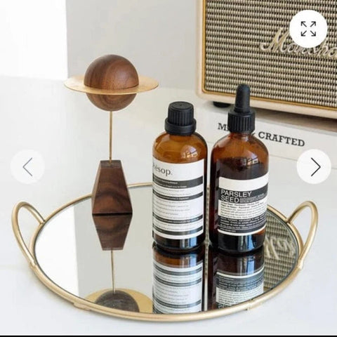 round glass vanity Tray