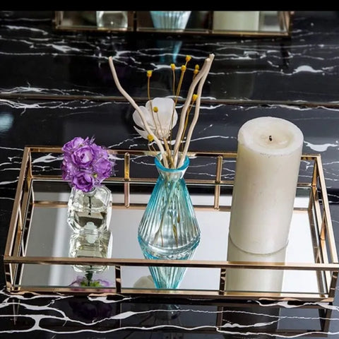 Luxury Glass vanity Tray