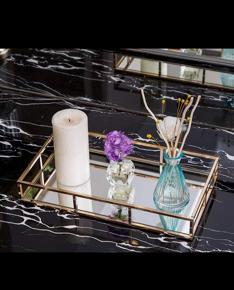 Luxury Glass vanity Tray