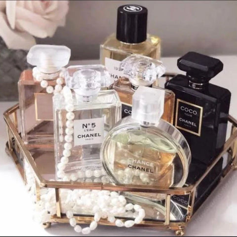 Mirror Glass Jewelry Tray