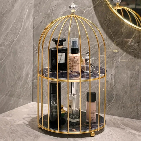 Nordic Style Bird Cage Cosmetic Storage Rack