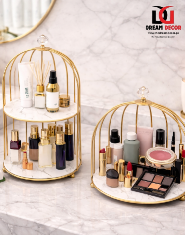 Nordic Style Bird Cage Cosmetic Storage Rack
