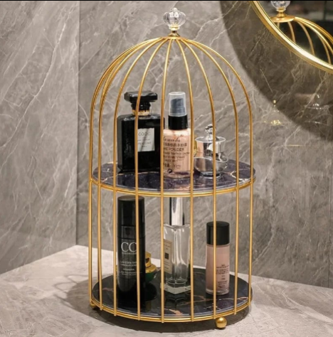 Nordic Style Bird Cage Cosmetic Storage Rack