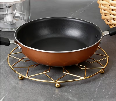 Luxury Golden Metal Trivet / Hot Pot Stand