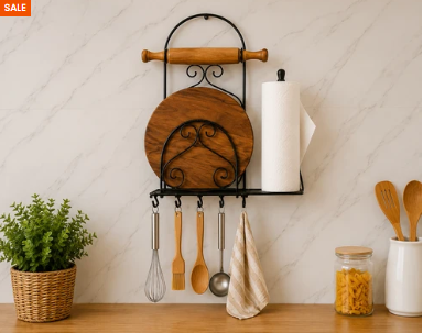 3-Piece Kitchen Organizer Set – Multipurpose Metal Storage Rack