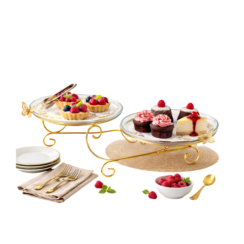 Cupcake Stand Round Cake Display Stand for Afternoon Tea