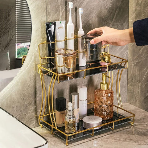 Bathroom Vanity Organizer Makeup Shelf Bathroom Organizer