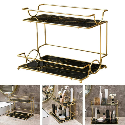 full of curves style 2 Tier Shelf Organizer