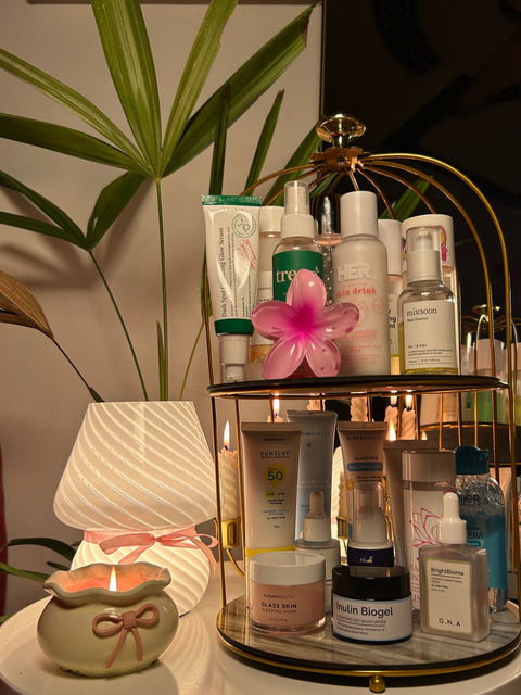 Luxury Golden Cage Makeup & Perfume Organizer