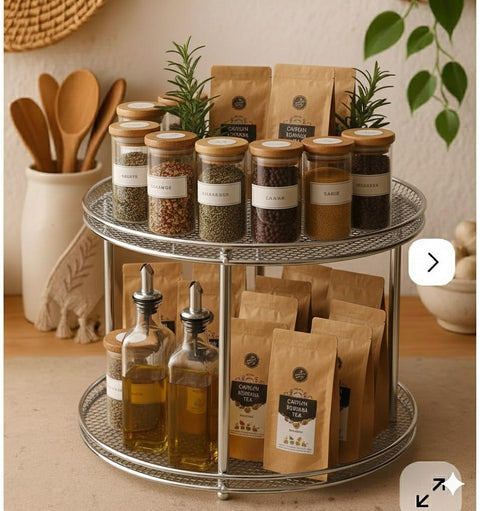 Spice Jar Organizer Rack
