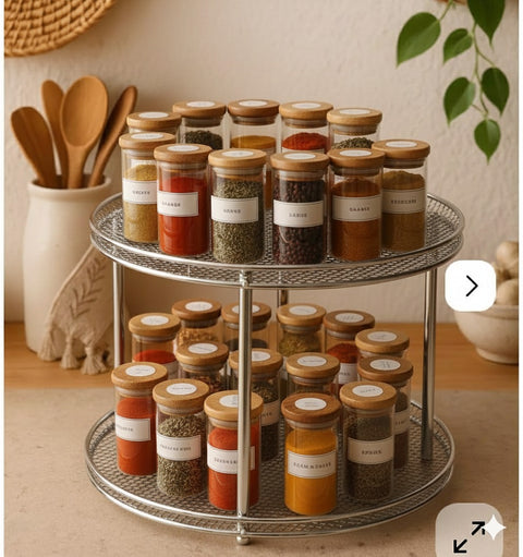 Spice Jar Organizer Rack