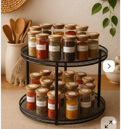 Spice Jar Organizer Rack