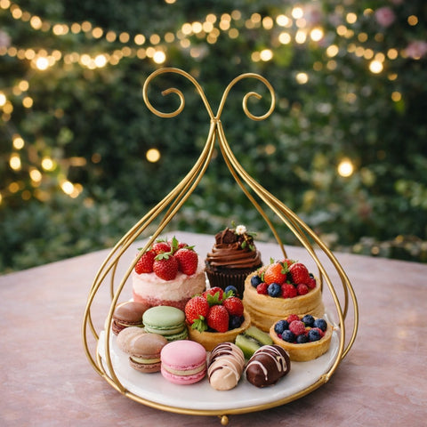 Golden Bloom Luxury Perfume & Vanity Organizer