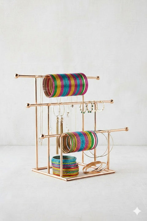 Metal Bangle & Jewelry Organizer Stand