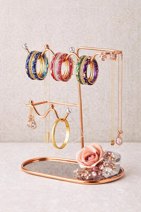 Multi-Tier Bangle & Jewelry Organizer Stand