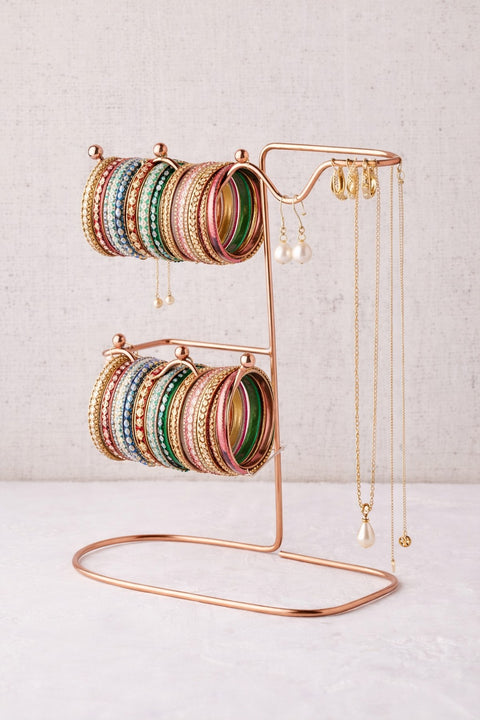 Multi-Tier Bangle & Jewelry Organizer Stand