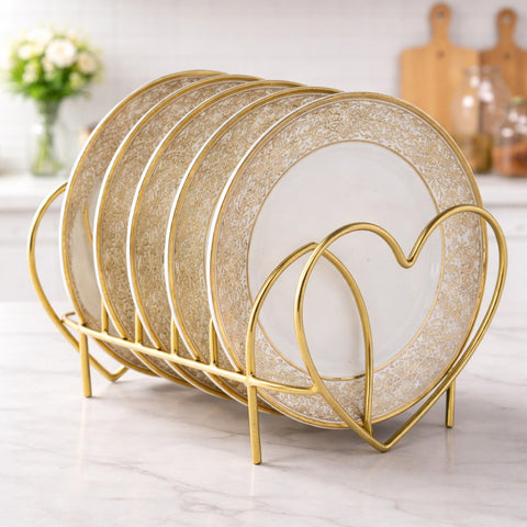 Golden Metal Plate Stand / Frame