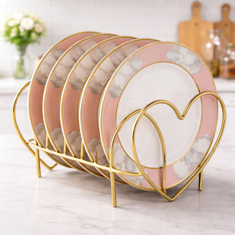 Golden Metal Plate Stand / Frame