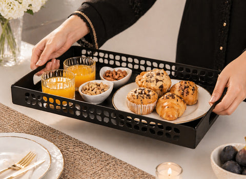 Elegant Breakfast Serving Tray