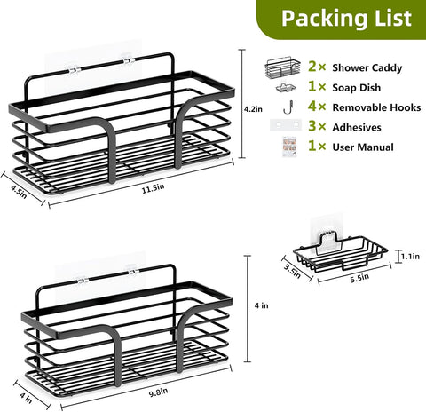 Premium Wall Mounted Bathroom Organizer Rack