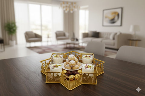 Eid Serving Tray Star Shaped Ramadan Tray