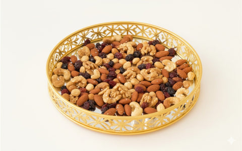 Mirror Tray For Serving Dessert, makeup Tray