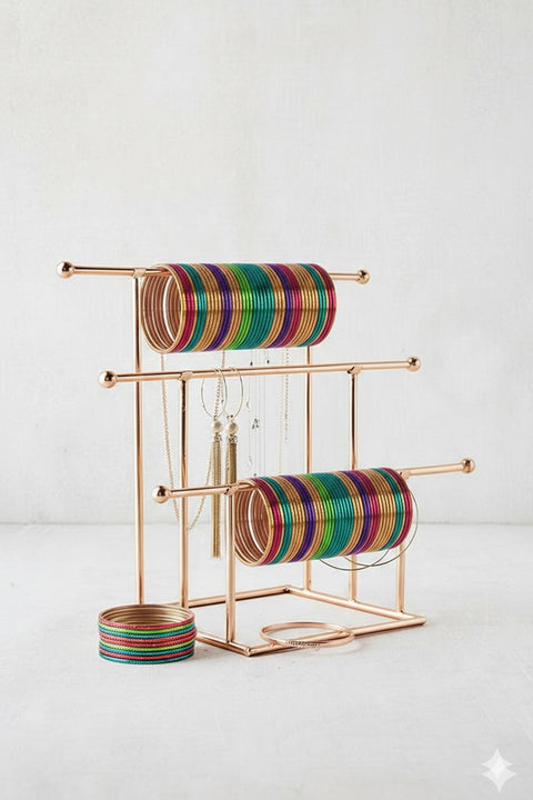Metal Bangle & Jewelry Organizer Stand