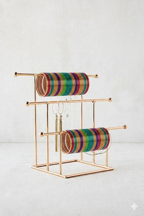 Metal Bangle & Jewelry Organizer Stand