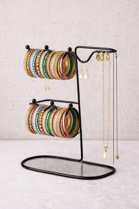Multi-Tier Bangle & Jewelry Organizer Stand