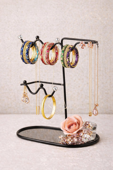 Multi-Tier Bangle & Jewelry Organizer Stand