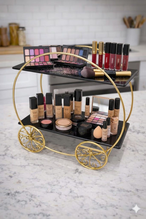 2-Tier Gold Metal  Display Stand for Wedding