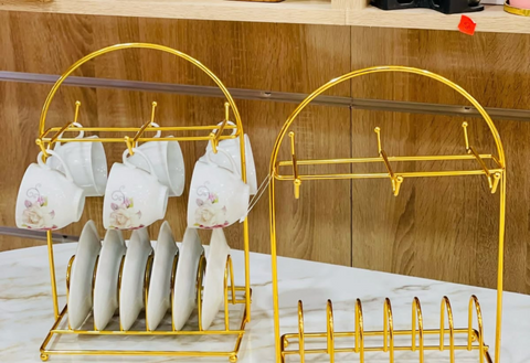 Golden Metal Dish Rack