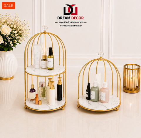 Nordic Style Bird Cage Cosmetic Storage Rack