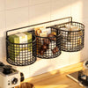 3-Compartment Wall Mounted Bathroom Organizer Basket