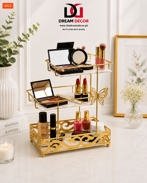 3 layer square shaped butterfly Charm Multi Purpose rack