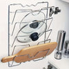 5-Tier Stainless Steel Wall Mounted Pot Lid Organizer Rack