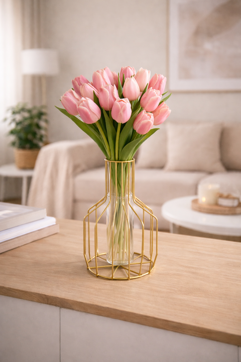 Nordic Golden Iron Vase (1pc)  | Home Decor